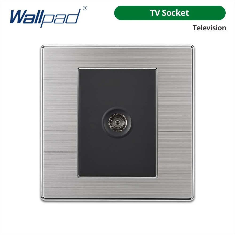 Wallpad LED Light Switch Wall Switches Stainless steel Panel Sockets One-side Click Acrylic Button Interrupteur AC110~250V