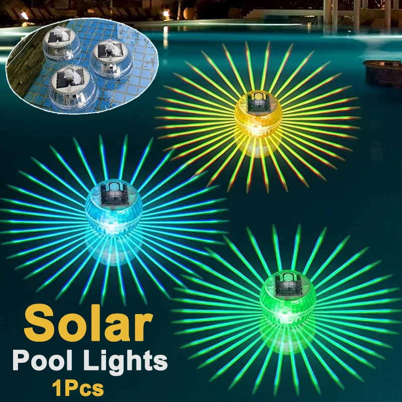 Solar Floating Pool Lights RGB Color Changing LED Waterproof Outdoor Hanging Lamp | Free Shipping