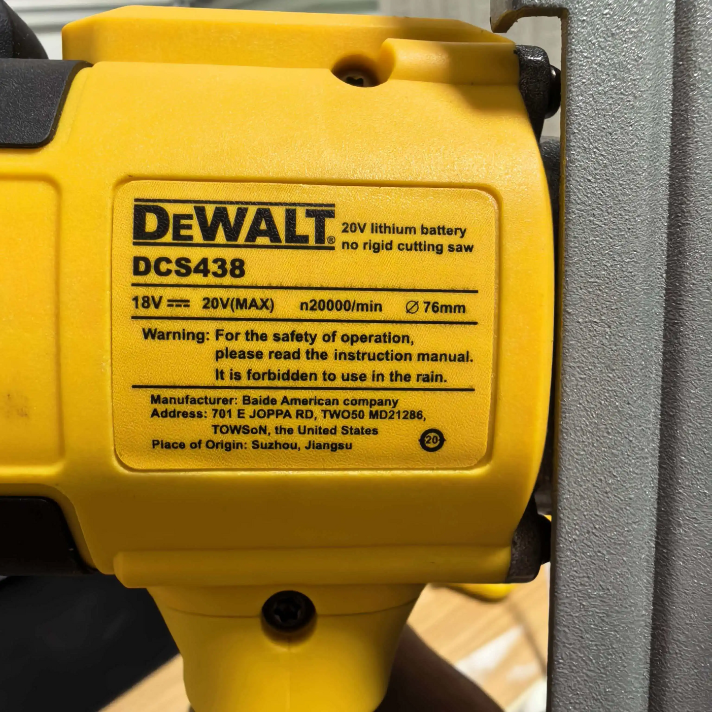 Cordless Angle Grinder 3 Inch Mini Polishing Grinding Machine Electric Cutting Power Tools for DeWALT 20V 18V Battery