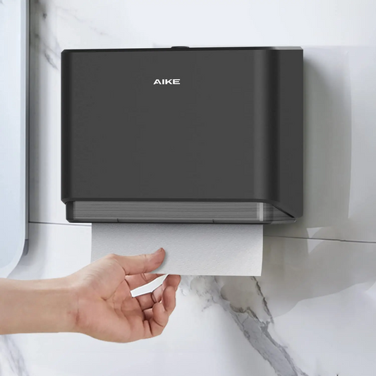 Professional Paper Towel Holder Wall Mount Punch Free Tissue Dispenser with Smart Lock | Free Shipping