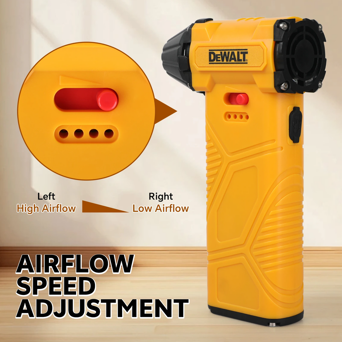 DEWALT 110000RPM Mini Turbo Jet Fan, Electric Air Plunger, Adjustable Wind Speed, Turbo Violent Blower.D15