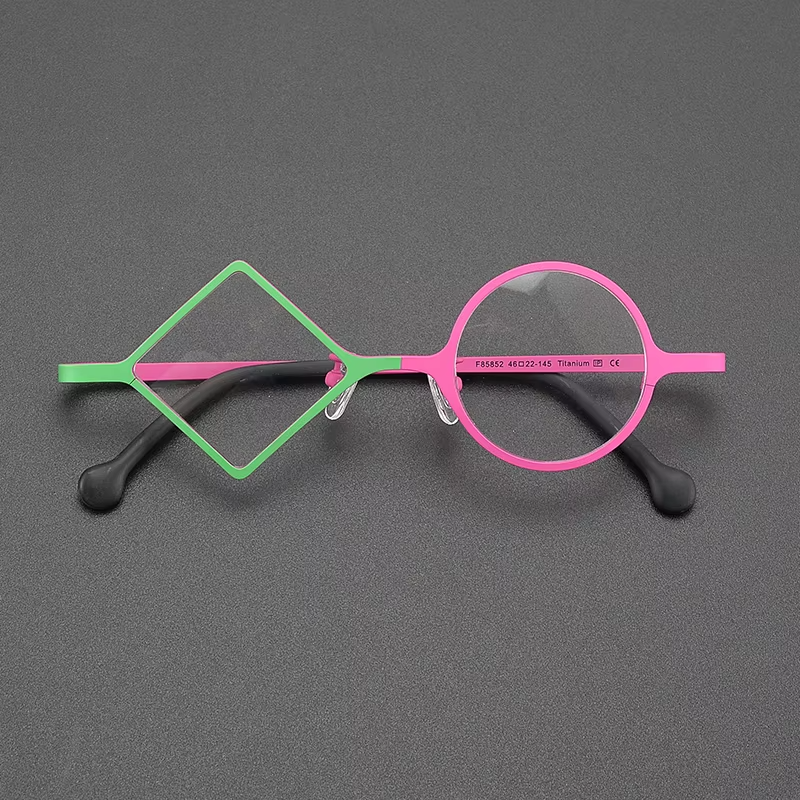 Ultralight Pure Titanium Round Eyeglasses | Multicolor Retro Optical Frames | Unisex Prescription Glasses | FREE SHIPPING 👓✨