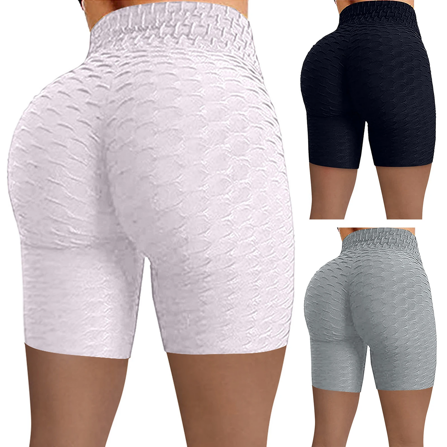 Solid Color Tight Compression Sport Short High Waist Yoga Ultrashort Legging Training Soft Women Gym Athletic Tight Squat Proof