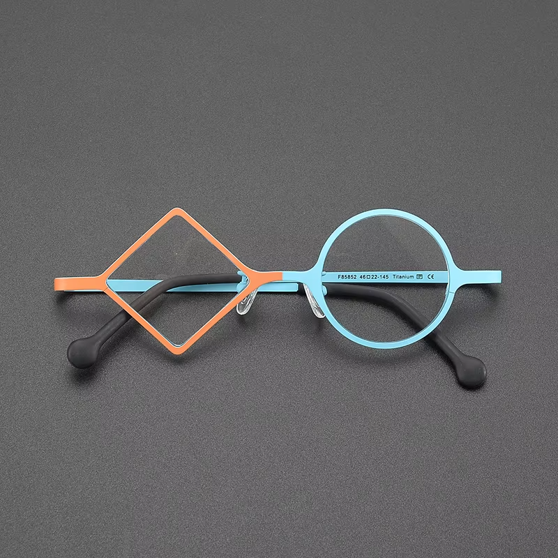 Ultralight Pure Titanium Round Eyeglasses | Multicolor Retro Optical Frames | Unisex Prescription Glasses | FREE SHIPPING 👓✨