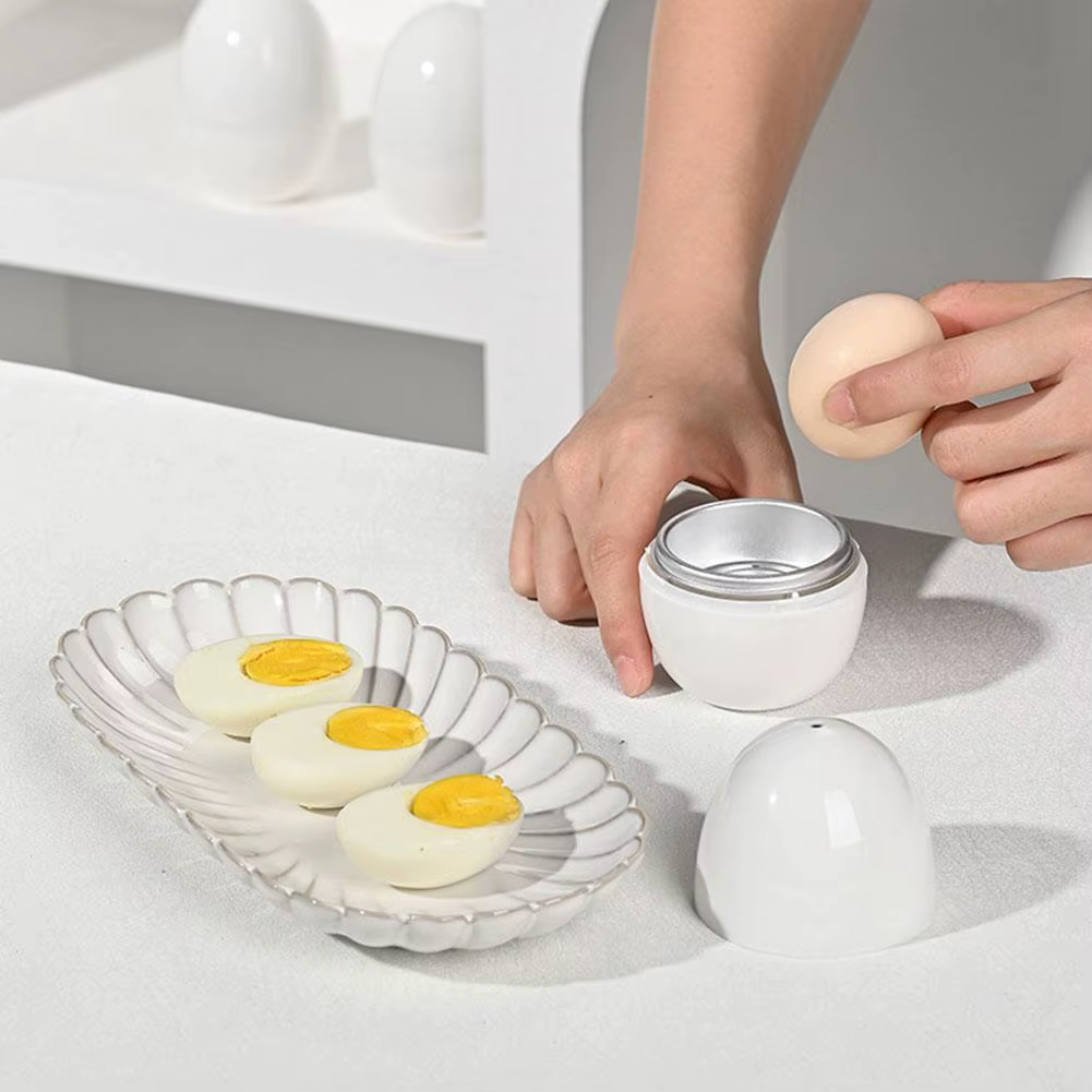 1/4 Eggs Microwave Egg Steamer Boiler Cooker Easy Quick 5 Minutes Hard Or Soft Boiled Egg Boiler Kitchen Cooking Tools
