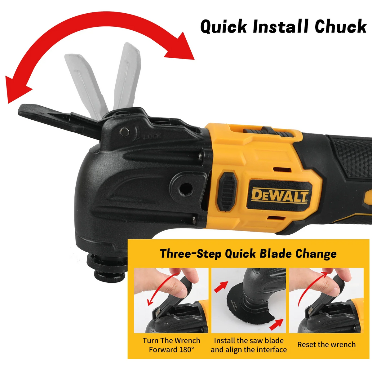 DEWALT DCS356B 20V MAX XR Brushless Oscillating Multi-Tool | 3-Speed Quick-Change Tool | FREE SHIPPING 🔧⚡