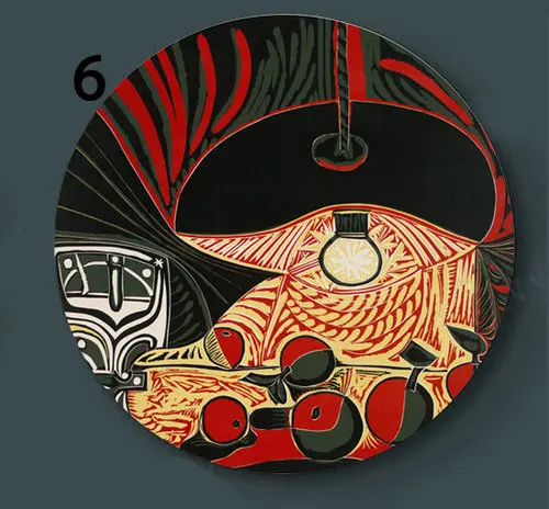 Picasso Inspired Abstract Ceramic Decorative Plate Wall Art Hanging Display Serving Tray