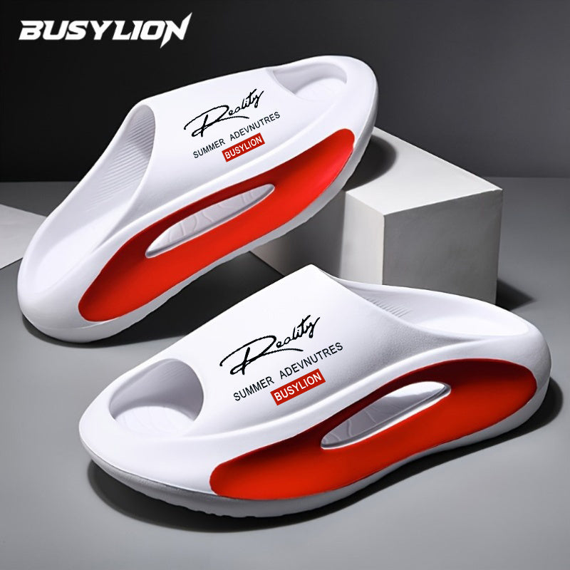 Men's Thick-Soled Sports Slippers | Breathable Hollow Slip-On Sandals | Summer Beach & Home Shoes | FREE SHIPPING 🩴☀️