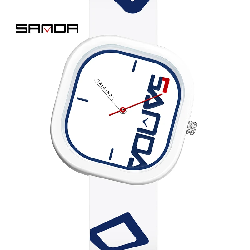Original SANDA Men's Quartz Sports Watch | Waterproof Silicone Strap | Casual Fashion Wristwatch | Simple Design | FREE SHIPPING ⌚🏃‍♂️