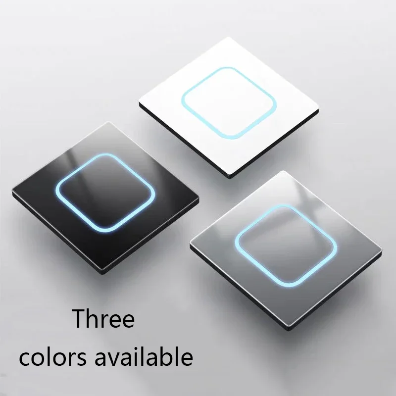 Tempered Glass Wall Light Switch 1/2/3/4 Gang 1-Way & 2-Way with LED Indicator – Universal  120 v