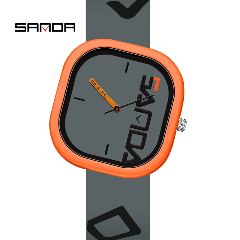 Original SANDA Men's Quartz Sports Watch | Waterproof Silicone Strap | Casual Fashion Wristwatch | Simple Design | FREE SHIPPING ⌚🏃‍♂️