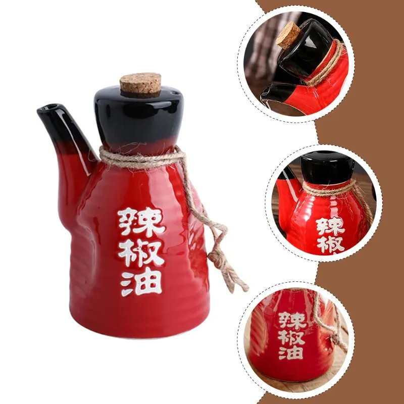 Japanese Style Ceramic Oil Dispenser | Black Soy Sauce & Vinegar Bottle | Condiment Seasoning Jar | FREE SHIPPING 🖤🍶