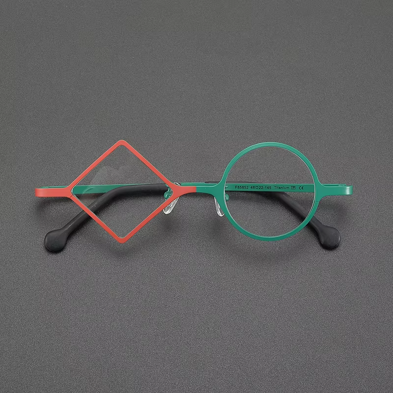 Ultralight Pure Titanium Round Eyeglasses | Multicolor Retro Optical Frames | Unisex Prescription Glasses | FREE SHIPPING 👓✨