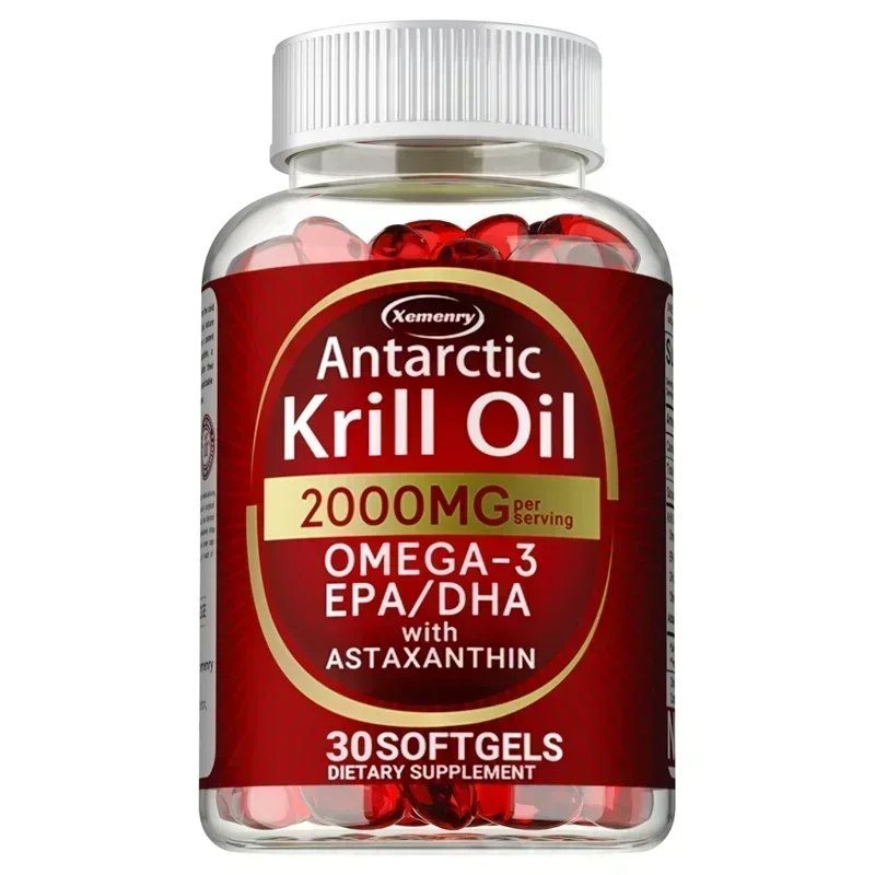 Antarctic Krill Oil Capsules – Brain Joint Heart & Immune Support  | Free Shipping
