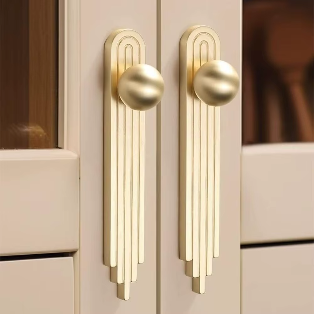 Luxury Gold Cabinet Handle | Modern Minimalist French Style Drawer Pull | Wardrobe & Furniture Handle | FREE SHIPPING ✨🏡