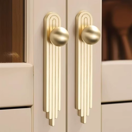 Luxury Gold Cabinet Handle | Modern Minimalist French Style Drawer Pull | Wardrobe & Furniture Handle | FREE SHIPPING ✨🏡