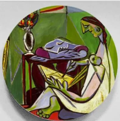 Picasso Inspired Abstract Ceramic Decorative Plate Wall Art Hanging Display Serving Tray
