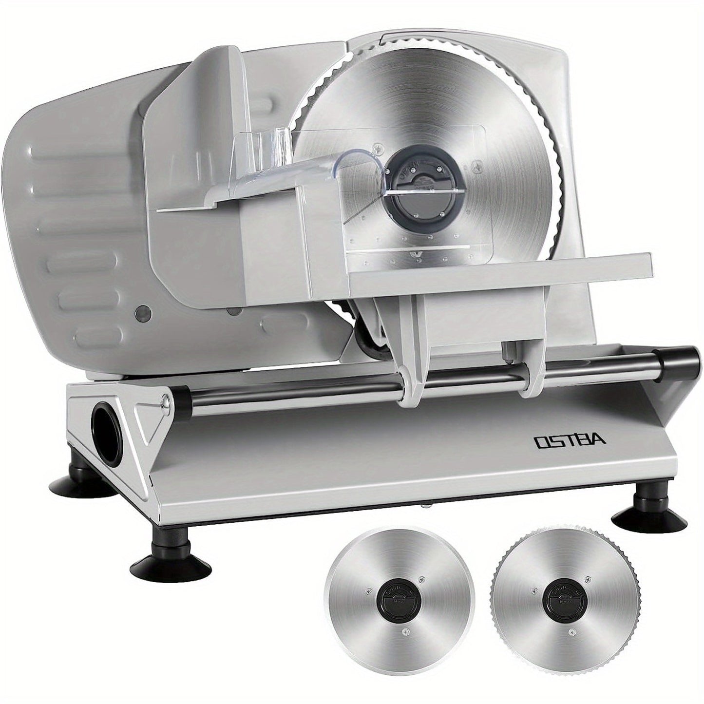 Electric Meat Slicer with 2 Removable Stainless Steel Blades | Deli Food & Bread Slicer | Free Shipping