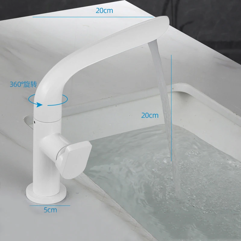 Brushed Gold Basin Faucet Brass Bathroom Faucet Mixer Tap Gold Wash basin Faucet Single Handle Hot & Cold Lavotory Faucet