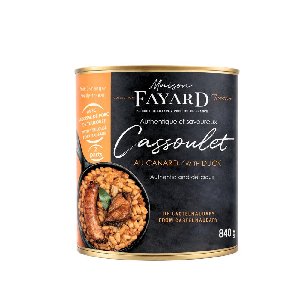 Maison Fayard Cassoulet with Duck Confit 840g – Traditional Castelnaudary French Specialty – Free Shipping
