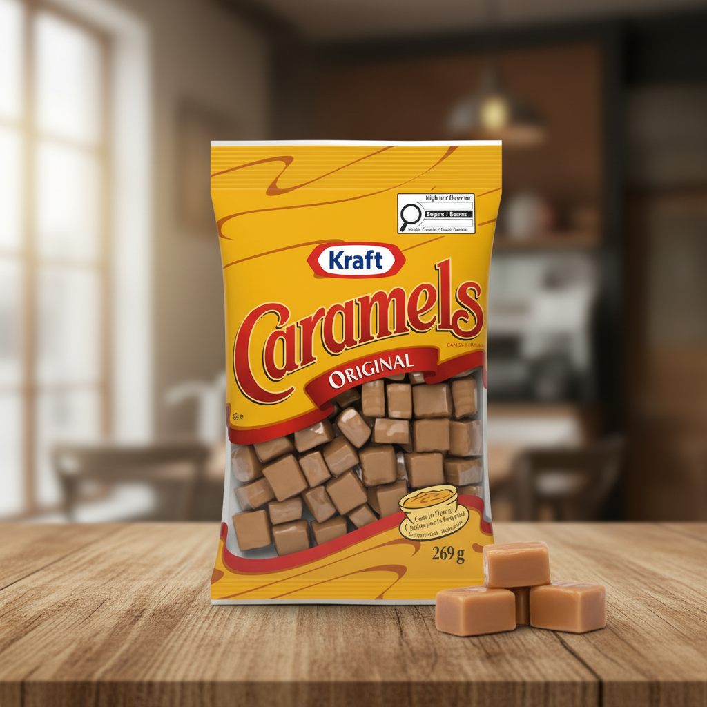 Kraft Original Caramels Chewy Candy 269g/9.5oz Bag - FREE SHIPPING
