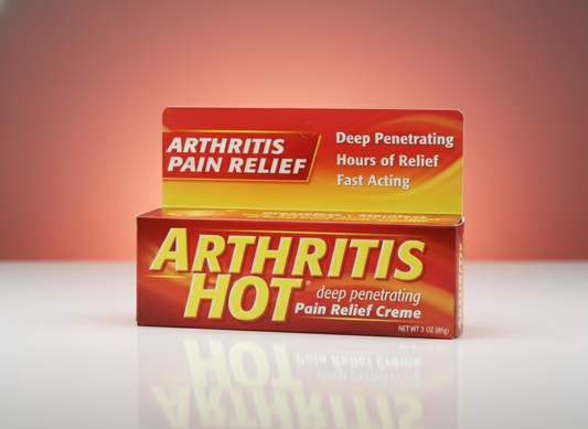 Arthritis Hot Pain Relief Creme 3 oz x 3 Tubes | Fast Warming Relief | Free Shipping