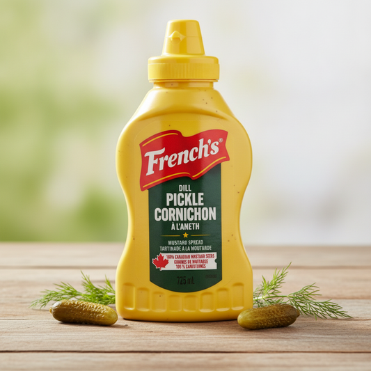 French's Dill Pickle Mustard Spread 325ml (11 fl oz) – Tangy Mustard & Pickle Blend