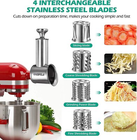 Stainless Steel Slicer Shredder Attachment for KitchenAid Mixer