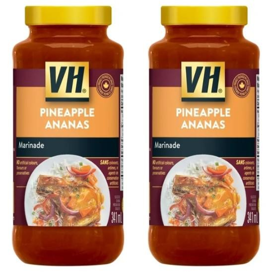 VH Pineapple Marinade Cooking Sauce, 341mL (2 Pack)
