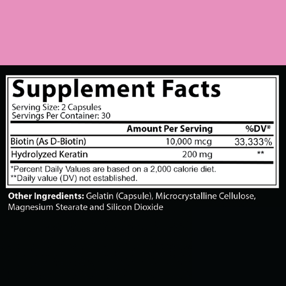 Hair Envy Biotin + Keratin 10,000 MCG for Women, 60-count formula designed to support healthy-looking hair, skin, and nails.