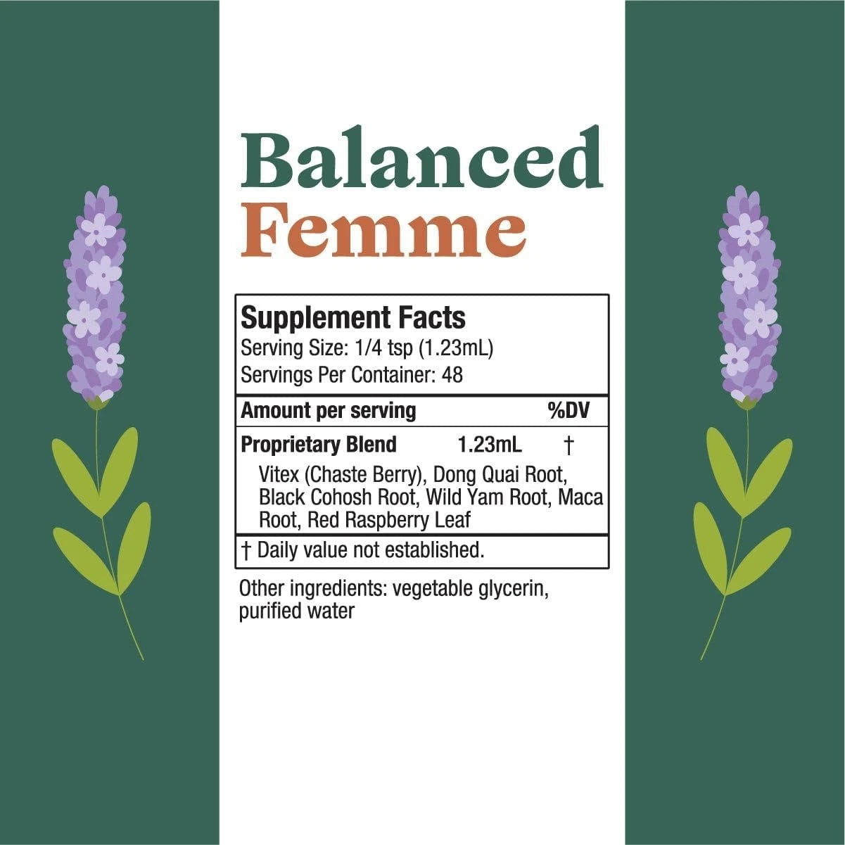 Elite Balanced Femme   - Alcohol-Free Liquid Menopause Support, Energy Boost
