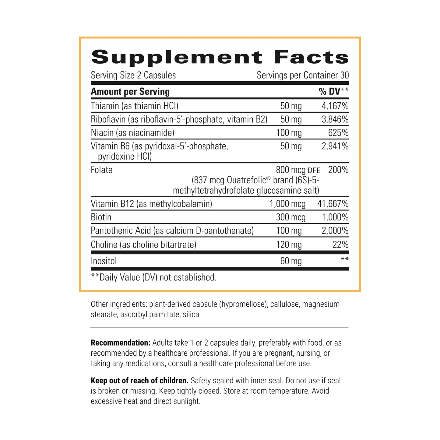 Integrative Therapeutics Active B-Complex 60 Capsules – 8 Active B Vitamins for Energy Support