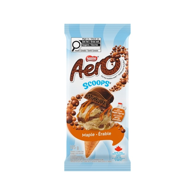 NESTLÉ AERO SCOOPS Maple Chocolate | 105g Bars | 3-Pack | Maple Ice Cream Flavored Filling | FREE SHIPPING 🍁🍫