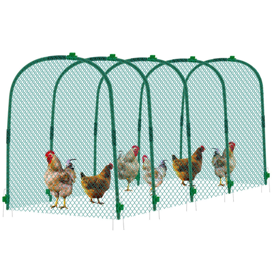 Large Chicken Tunnel Coop Run, 157 × 31.5 x 25.5 Inch, Easy to Install Gree