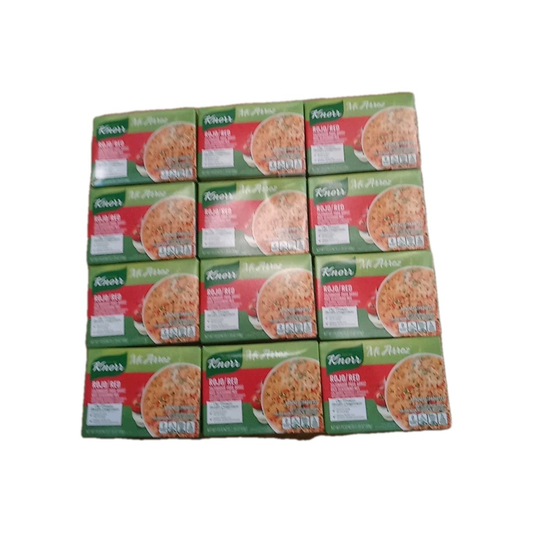 Knorr Rice Seasoning Mix 12 Pack Rojo Red | Authentic Flavor for Rice & Dishes | Free Shipping
