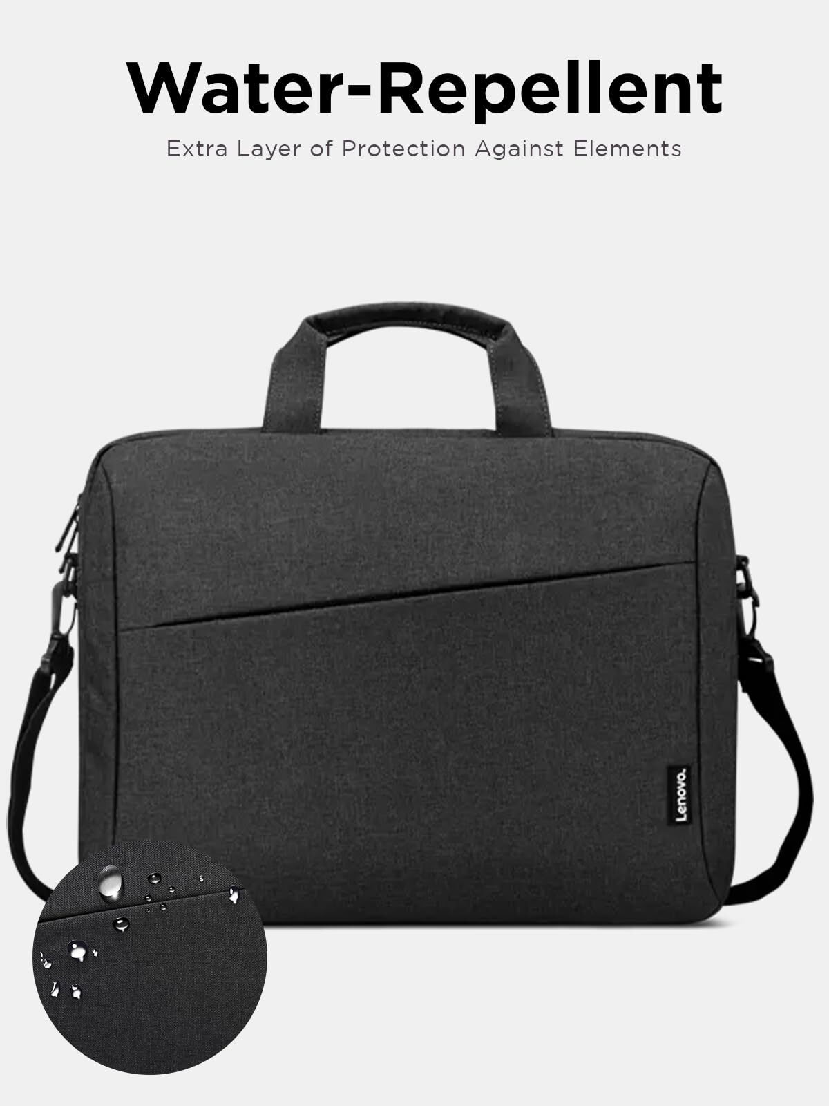 Lenovo T210 15.6 Inch Black Laptop Messenger Bag Water Repellent Design