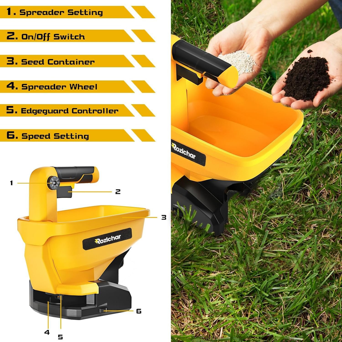 Power Spreader for Dewalt 20V/60V Battery, Covers 5,000 sq. ft. Tool Only