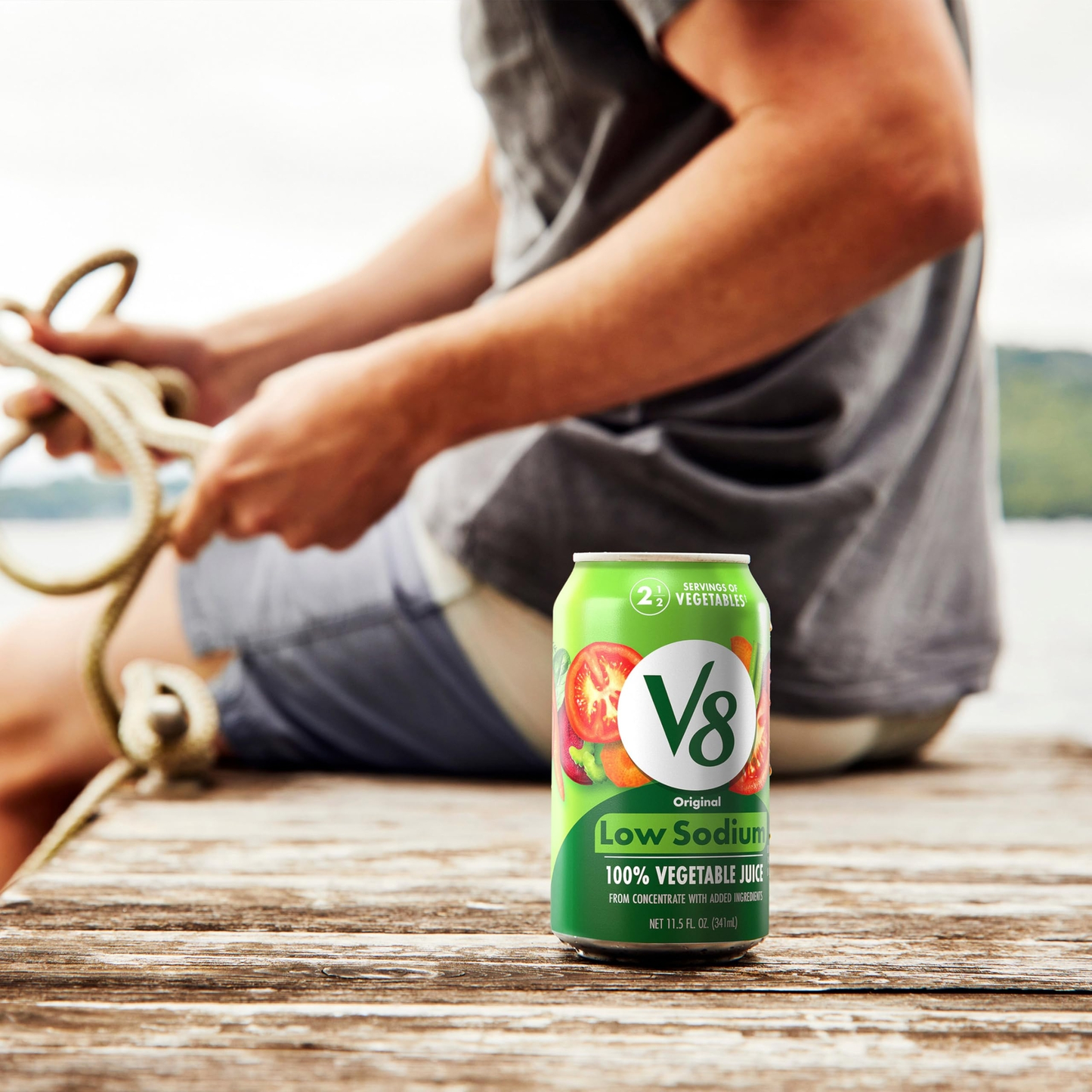 V8 Low Sodium Vegetable Juice 11.5 Fl Oz Pack of 24 Gluten Free Non GMO