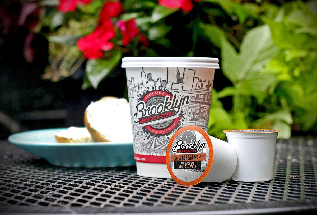 Brooklyn Beans Gingerbread Man Coffee Pods  Compatible with Keurig K Cup Brew...