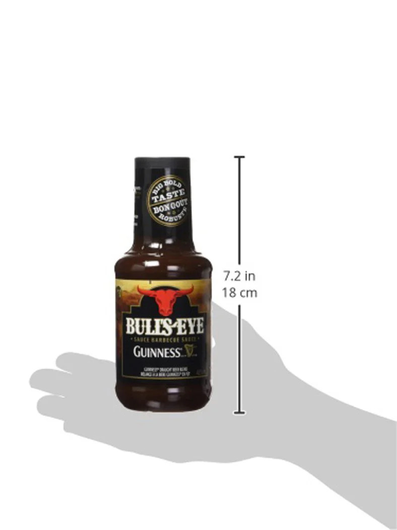 BULL'S-EYE GUINNESS Beer Blend BBQ Sauce,  425ml/14 oz