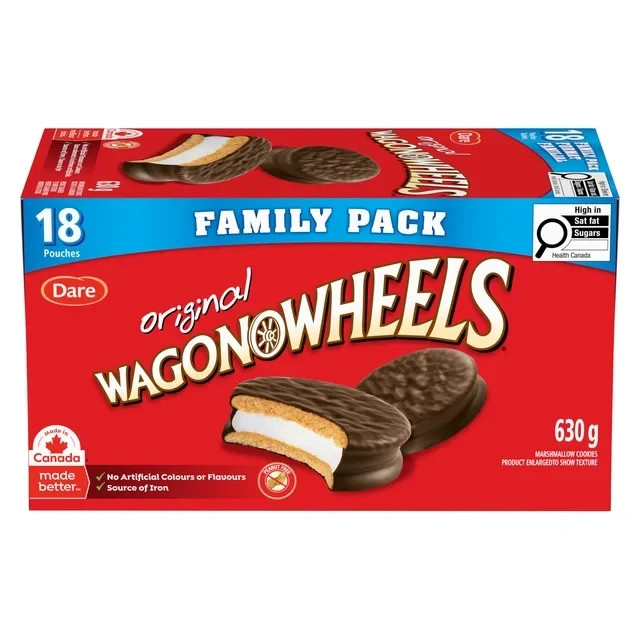 Dare Original Wagon Wheels Chocolate Marshmallow Cookies, 630g - FREE SHIPPING