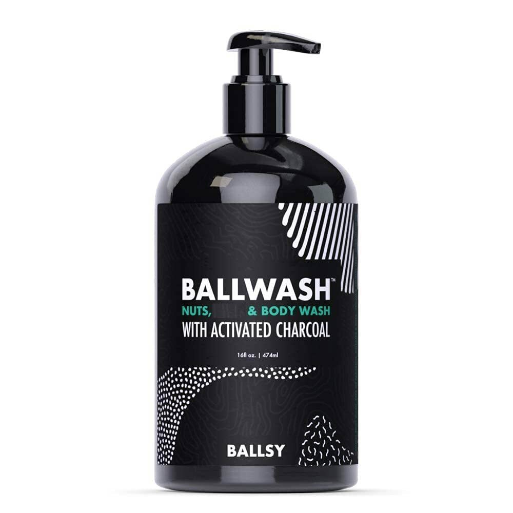 Ballsy Ballwash For Men 16Oz Activated Charcoal Deep Cleansing Body Wash