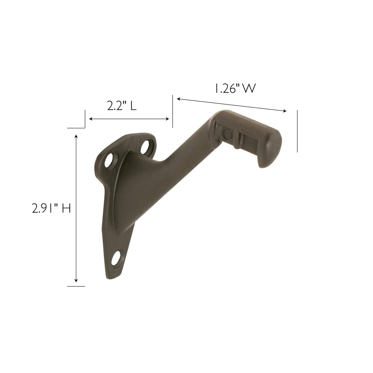 Oil Rubbed Bronze Handrail Bracket Pack Of 5 Easy Install For Stairways