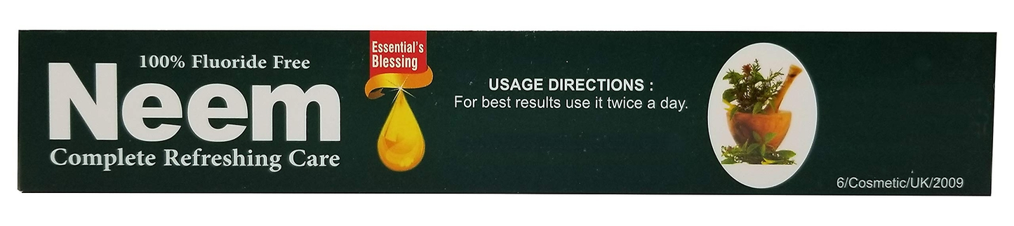 Neem Essential Toothpaste New 5-in-1 Formula 6 Pack Natural Oral Care