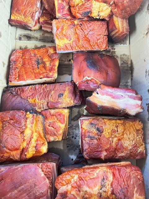 2Lbs German Double Smoked Bacon Chunk Free Shipping $32
