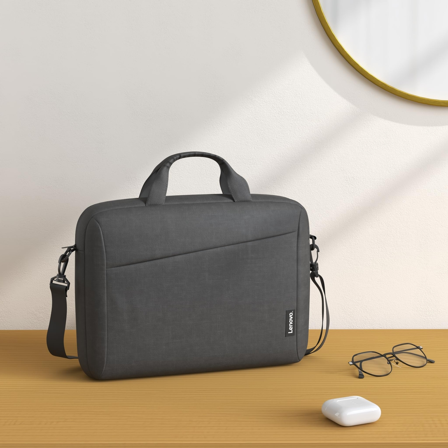 Lenovo T210 15.6 Inch Black Laptop Messenger Bag Water Repellent Design