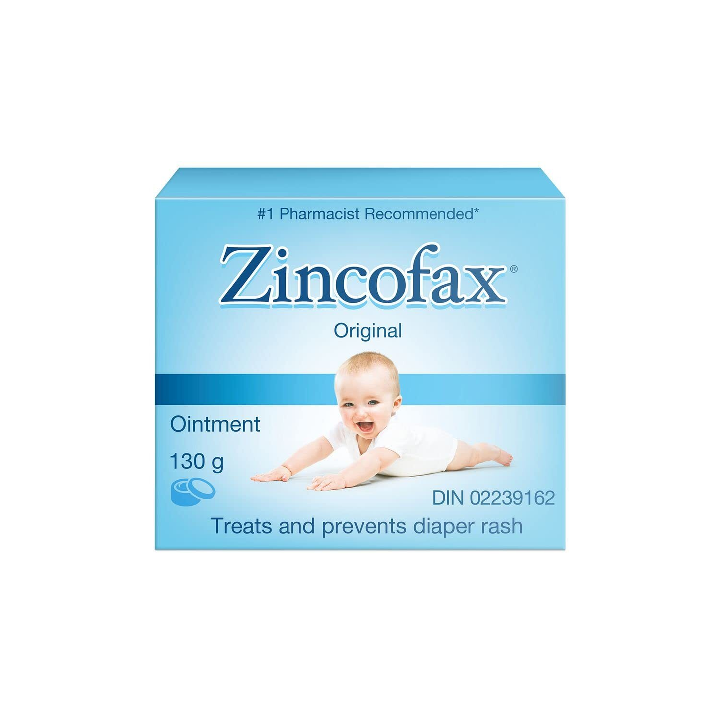 Zincofax Cream 130g Skin Protectant Diaper Rash Treatment and Healing Ointment