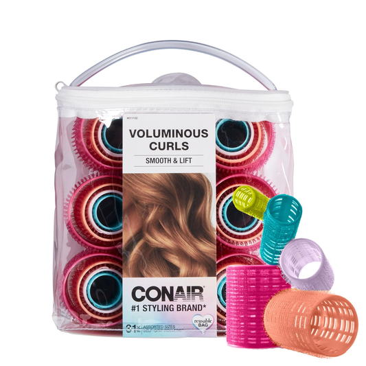 Conair Self-Grip Hair Rollers Set - 31-Piece Assorted Sizes for Volume & Curl
