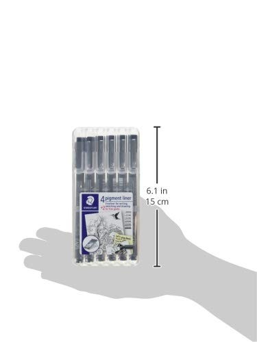 Staedtler Pigment Liner Bonus Sketch Set Of 6 Liners For Office Product