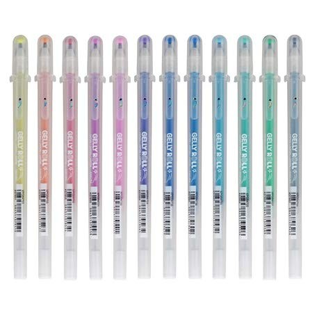 Sakura Gelly Roll Stardust Gel Pens Assorted Colors 12 Count Glitter Ink Set